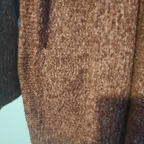 Liz Claiborne Women’s Long Sleeve Open Front Cardigan Sweater Burgundy Passion L - Picture 3 of 6